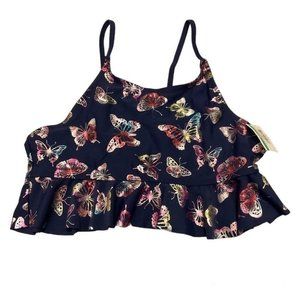 Limited Too Girls Butterfly Tankini Swim  Top